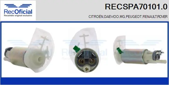 RECSPA701010 Recoficial
