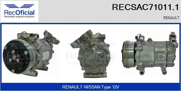 Compressor de aparelho de ar condicionado Renault Twingo I C06 ao melhor preço