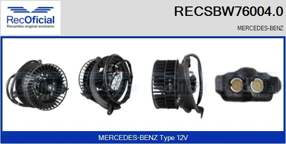 Motor de ventilador de forno (de aquecedor de salão) Mercedes C  W201 ao melhor preço