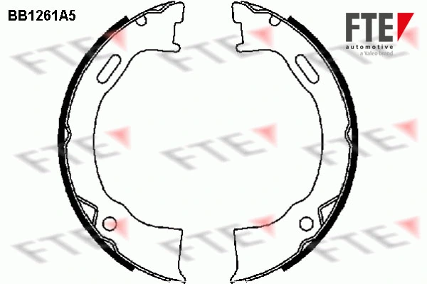  Sapatas do freio de estacionamento Ford Explorer SUV (U2) (1994 - 2002) 