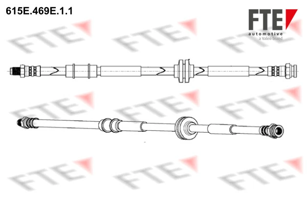 Mangueira do freio dianteira para Alfa Romeo 159 939