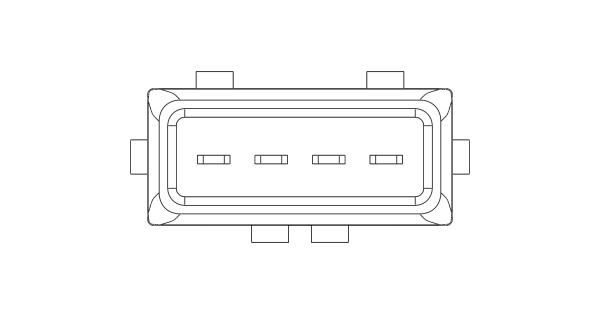 Sensor de fluxo (consumo) de ar, medidor de consumo M.A.F. - (Mass Airflow) para Renault Espace III JE
