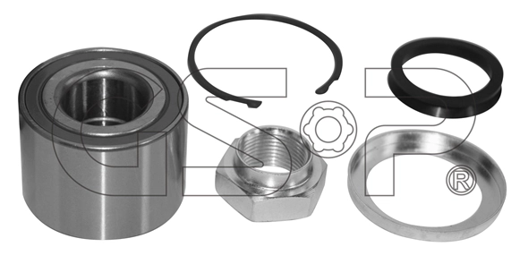 Rolamento de cubo traseiro Peugeot 206 SW 2E, K