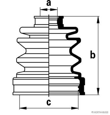  Bota de proteção interna de junta homocinética do semieixo dianteiro Suzuki Swift II sedan (AH, AJ) (1989 - 2001) II