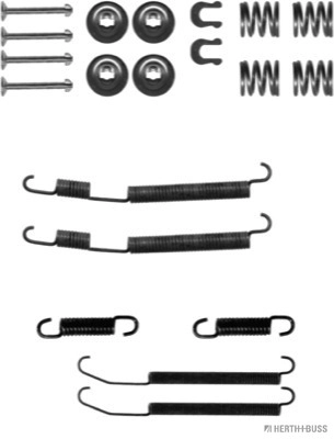 Kit de montagem das sapatas traseiras de tambor Subaru Impreza I GF