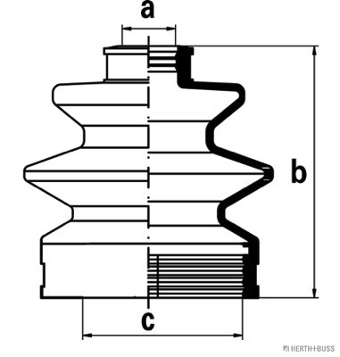  Bota de proteção interna de junta homocinética do semieixo dianteiro Mazda 323 III sedan (BF) (1985 - 1991) III