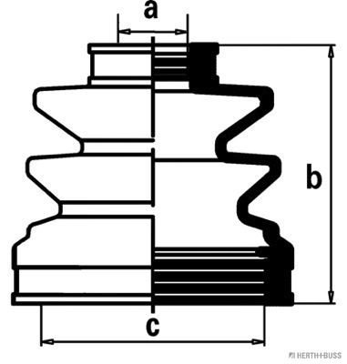  Bota de proteção interna de junta homocinética do semieixo dianteiro Hyundai Matrix monovolume (FC) (2001 - 2005) 