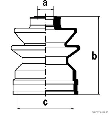  Bota de proteção interna de junta homocinética do semieixo dianteiro Nissan Sunny II hatchback (N13) (1986 - 1991) II