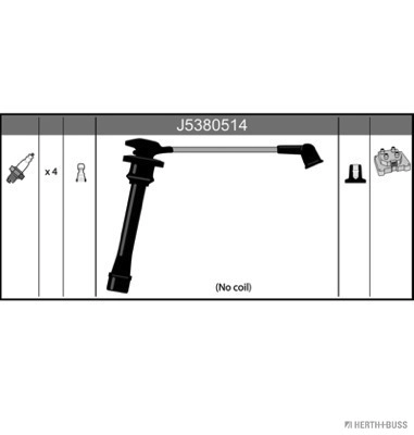 J5380514 Jakoparts Fios de alta voltagem, kit