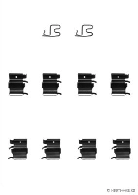 Compre Kit de molas de fixação de sapatas de disco dianteiras Mazda 323 