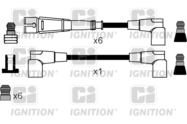 Fios de alta voltagem, kit Mercedes C 190 W201