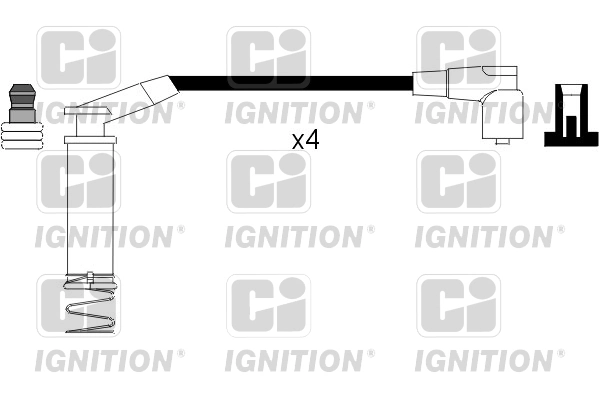 Fios de alta voltagem, kit 1282163 General Motors
