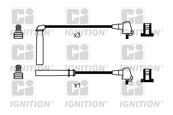  Fios de alta voltagem, kit Toyota Hiace IV ônibus (H1, H2) (1995 - 2011) IV