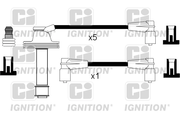 Fios de alta voltagem, kit Volvo V70 I LV