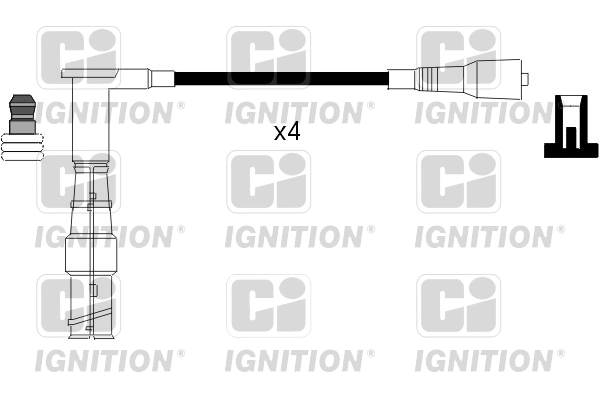 Fios de alta voltagem, kit Mercedes E  S124