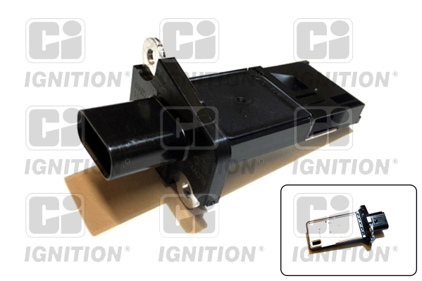 Sensor de fluxo (consumo) de ar, medidor de consumo M.A.F. - (Mass Airflow) 9658127480 Fiat/Alfa/Lancia
