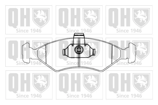  Sapatas do freio dianteiras de disco Ford Fiesta Mk2 hatchback (FBD) (1983 - 1989) Mk2