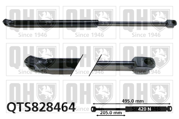 Amortecedor de tampa de porta-malas (de 3ª/5ª porta traseira) para Audi A4 Allroad B9 8WH, 8WJ