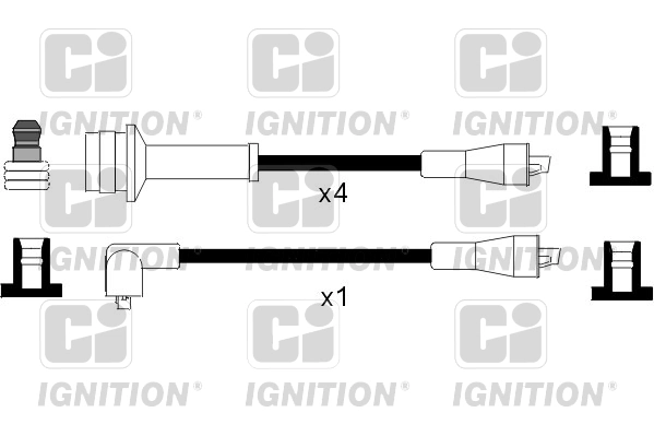 Fios de alta voltagem, kit 9091921342 Toyota