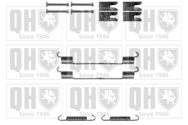 Compre Kit de montagem das sapatas traseiras de tambor Fiat Fiorino 