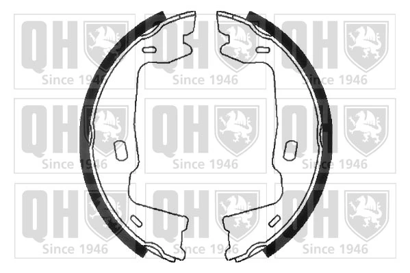 Sapatas do freio de estacionamento para Opel Astra F 53, 54, 58, 59