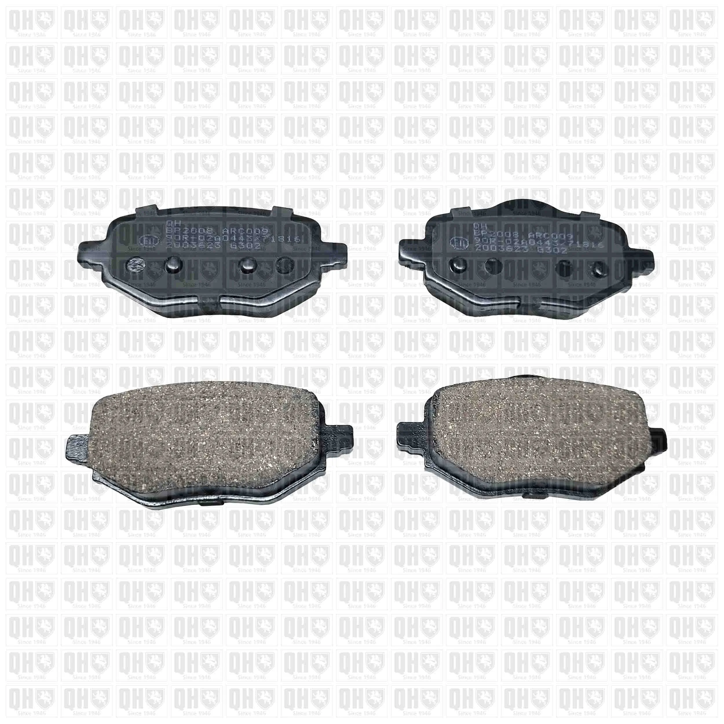 Sapatas do freio traseiras de disco 1680301680 Opel