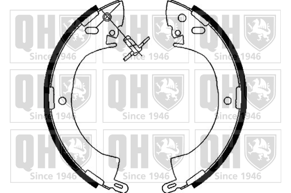  Sapatas do freio traseiras de tambor Mitsubishi Pajero CLASSIC II SUV (V2W) (2002 - 2026) CLASSIC II