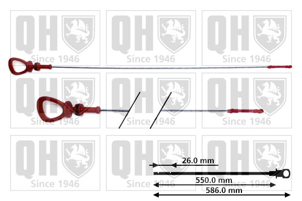 Sonda (indicador) do nível de óleo no motor para Mercedes E  S210
