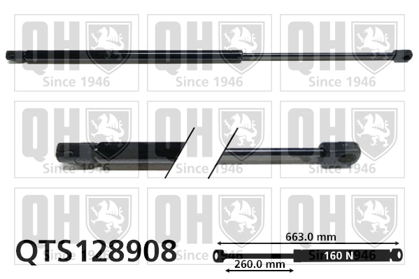 GSC3103 Magneti Marelli Amortecedor de tampa de porta-malas (de 3ª/5ª porta traseira)