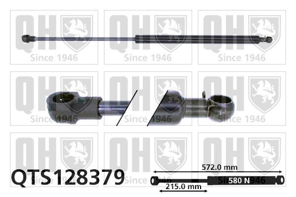 9683422380 Peugeot/Citroen Amortecedor de tampa de porta-malas (de 3ª/5ª porta traseira)