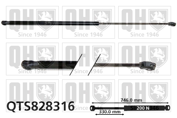 Amortecedor da capota para Audi A3  8VS, 8VM