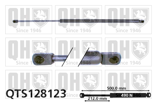 21416306206 Euroex Amortecedor de tampa de porta-malas (de 3ª/5ª porta traseira)