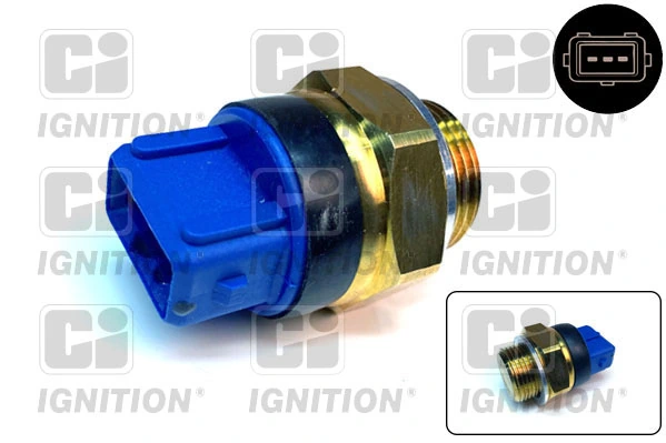 Sensor de temperatura do fluido de esfriamento (de ativação de ventilador do radiador) Peugeot/Citroen 126427