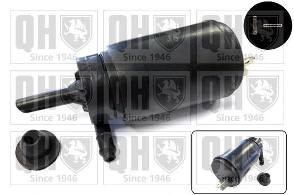 Bomba de motor de fluido para lavador de vidro dianteiro AL61306 John Deere