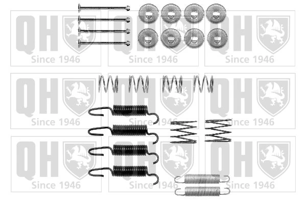 Kit de montagem das sapatas traseiras de tambor Toyota RAV4 I Cabrio SXA 10
