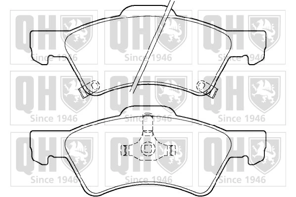 Sapatas do freio dianteiras de disco para Chrysler Voyager GRAND 