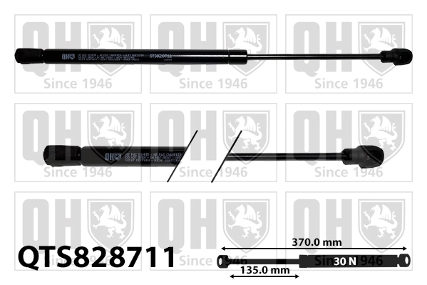 Amortecedor de tampa de porta-malas (de 3ª/5ª porta traseira) 33111625 Swag