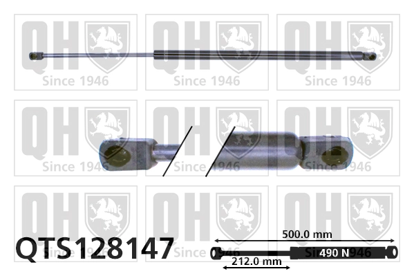 Amortecedor de tampa de porta-malas (de 3ª/5ª porta traseira) Krosno 21672 preço, a partir de 24,97 USD