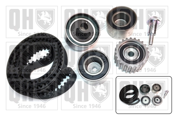  Correia do mecanismo de distribuição de gás, kit Subaru Legacy I sedan (BC) (1989 - 1994) I
