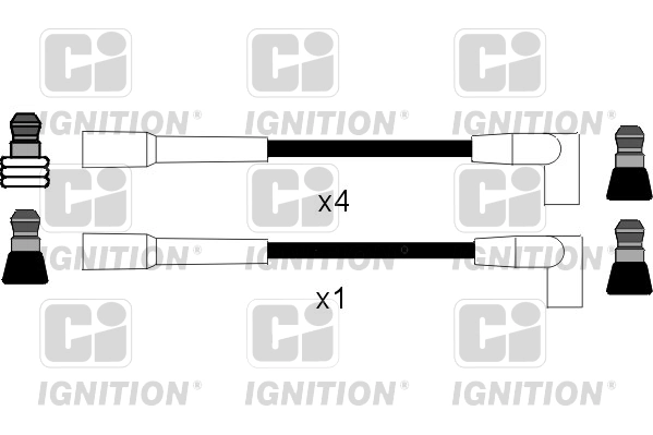 Fios de alta voltagem, kit para Opel Kadett D 