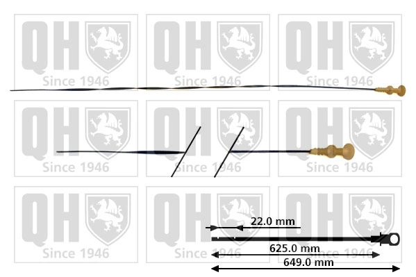 Sonda (indicador) do nível de óleo no motor para Peugeot 405 I 15B