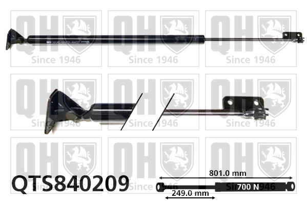 Amortecedor de tampa de porta-malas (de 3ª/5ª porta traseira) para Hyundai H100 P