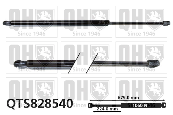 447980036464 Mercedes Amortecedor de tampa de porta-malas (de 3ª/5ª porta traseira)