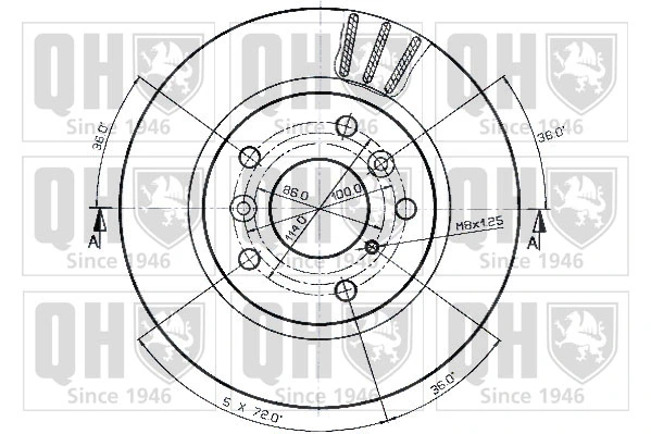 Disco do freio dianteiro Mazda 626 II hatchback (GC) (1983 - 1987) II