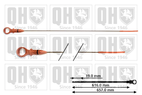 Sonda (indicador) do nível de óleo no motor para Ford Fiesta Mk7 