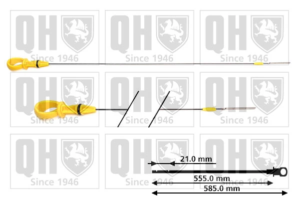 Sonda (indicador) do nível de óleo no motor para Opel Vivaro C K0