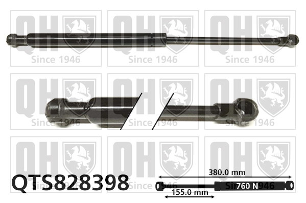 Amortecedor de tampa de porta-malas (de 3ª/5ª porta traseira) Peugeot/Citroen 1679431080 preço, a partir de 19,65 USD