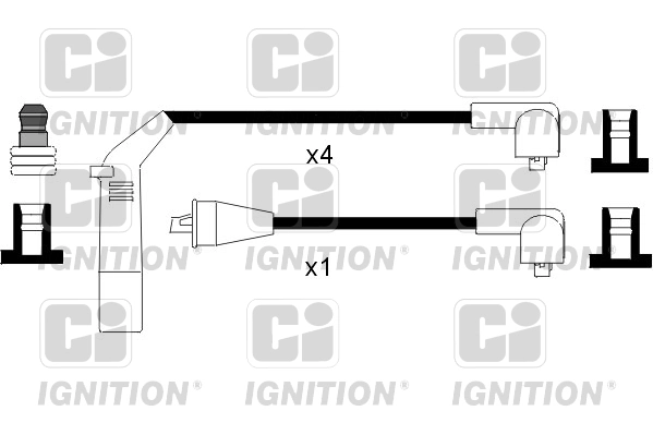 Fios de alta voltagem, kit NGK RCME51