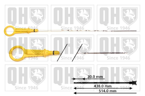 Sonda (indicador) do nível de óleo no motor Renault DUSTER II HM