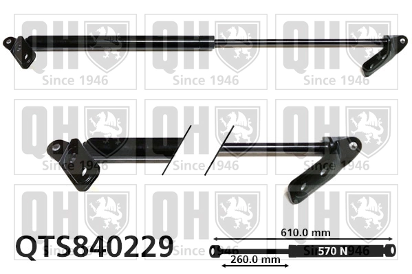 Amortecedor de tampa de porta-malas (de 3ª/5ª porta traseira) para Mazda 626 V GF